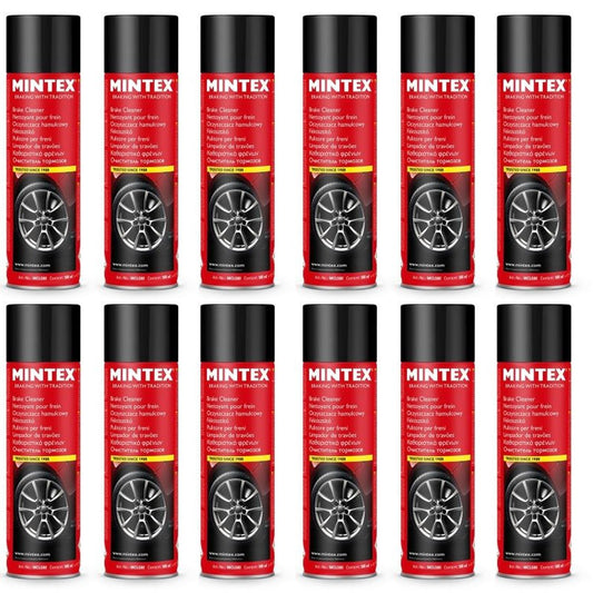 MINTEX CLUTCH AND BRAKE CLEANER 500ML AEROSOL SPRAYCANS UNIVERSAL