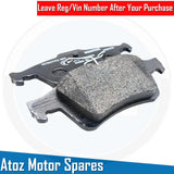 FOR FORD FOCUS RS MK3 REAR CROSS DRILLED BRAKE DISCS MINTEX PADS SET 302mm