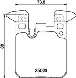 FOR BMW M2 M3 M4 F80 F82 F83 F87 MINTEX FRONT REAR BRAKE PADS & WEAR SENSORS
