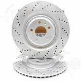 FOR AUDI S3 RS3 8V RSQ3 TTS TTRS SQ2 REAR BIG BRAKE DISCS UPGRADE 356mm X 22mm