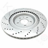 FOR AUDI A8 FRONT REAR DRILLED PERFORMANCE BRAKE DISCS APEC PADS 400mm 356mm