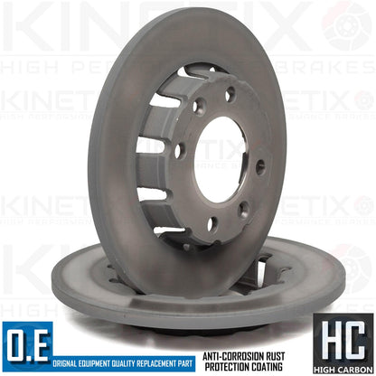FOR PEUGEOT 208 1.5 BlueHDI 100 COATED REAR BRAKE DISCS MINTEX PADS 249mm CBI