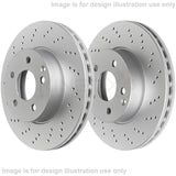 FOR AUDI CUPRA SEAT SKODA VW DRILLED FRONT BRAKE DISCS PAIR 306mm X 26mm