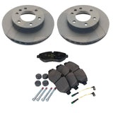 FOR MERCEDES SPRINTER VW CRAFTER 2006- FRONT BRAKE DISCS PADS WEAR SENSORS