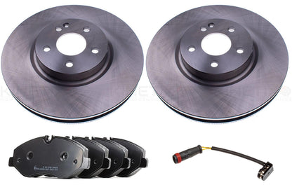 FOR MERCEDES V CLASS W447 VITO 2014- FRONT REAR BRAKE DISCS PADS WEAR SENSORS