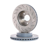 FOR MERCEDES C200 CDI AMG SPORTS FRONT DRILLED BRAKE DISCS MINTEX PADS SENSORS