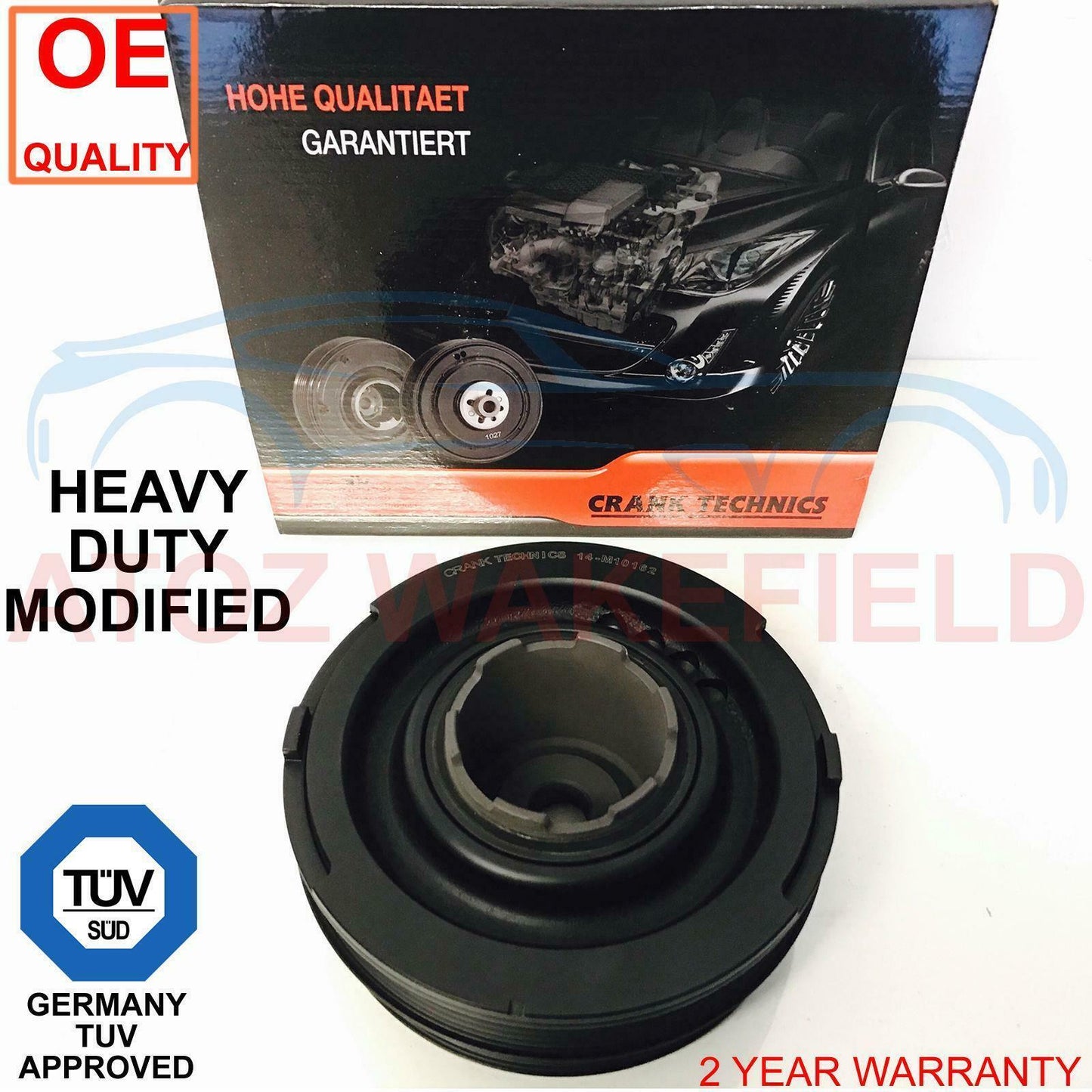 FIT ROVER 75 MGZT FREELANDER 2.0 CDTi TD4 CRANK SHAFT VIBRATION PULLEY WITH BOLT