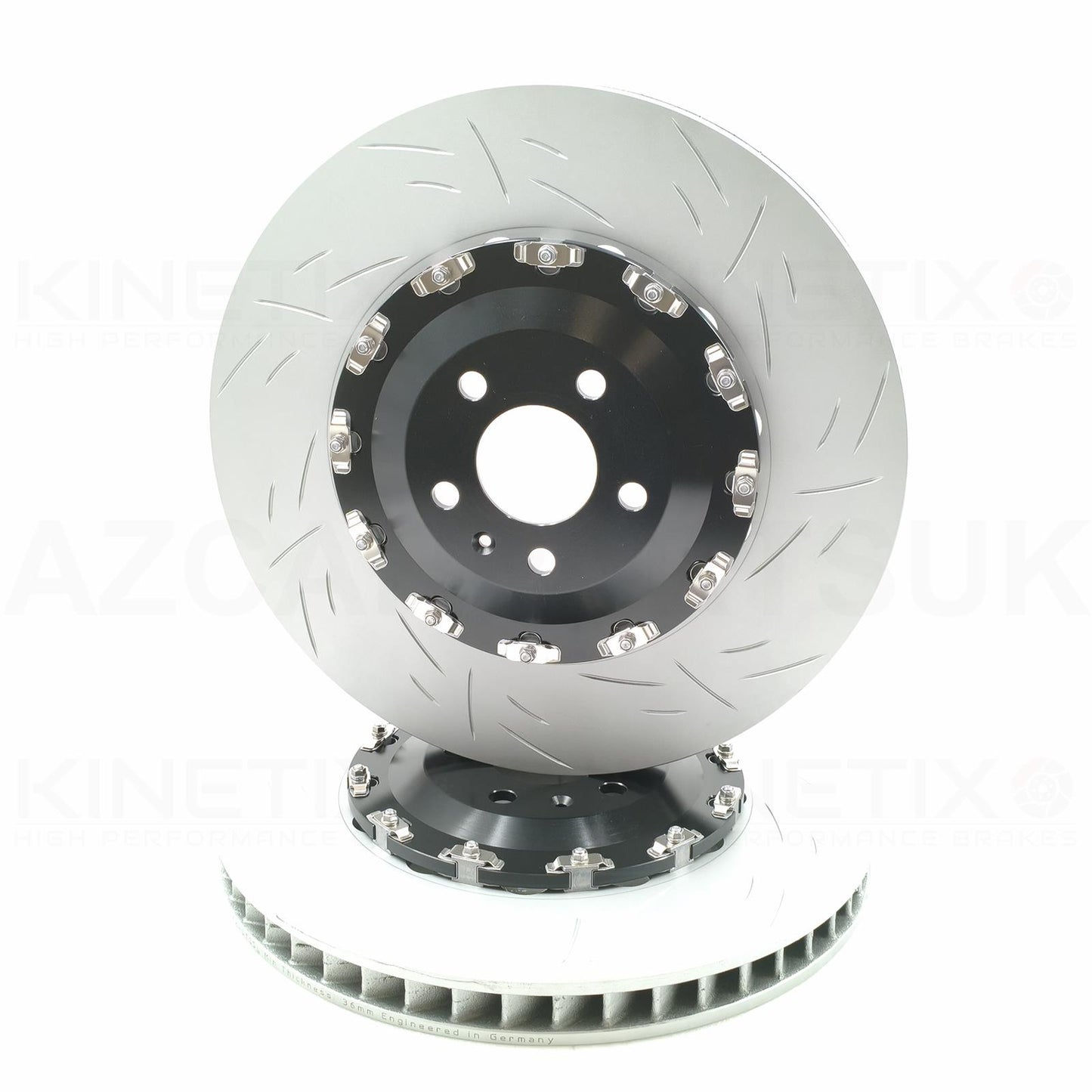 FITS AUDI SQ7 SQ8 E-TRON VW TOUAREG R 3.0 R TWO PIECE FLOATING FRONT BRAKE DISCS PAIR 400mm X 38mm