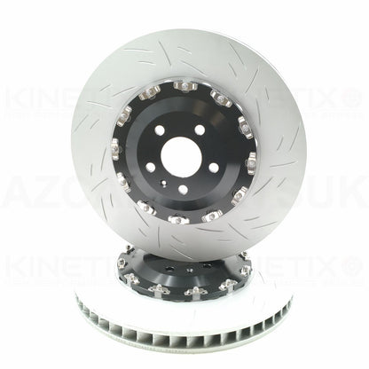 FITS AUDI SQ7 SQ8 E-TRON VW TOUAREG R 3.0 R TWO PIECE FLOATING FRONT BRAKE DISCS PAIR 400mm X 38mm