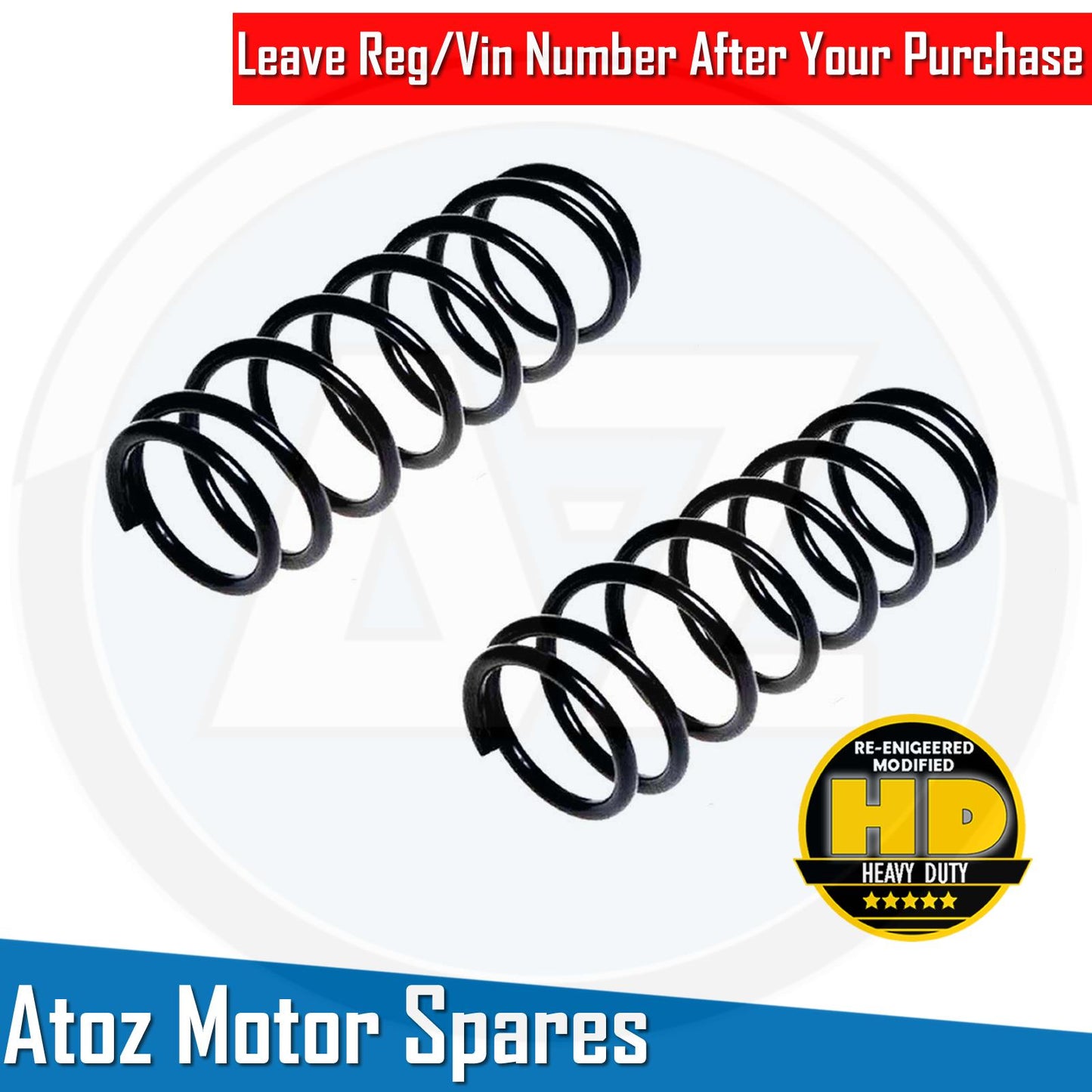 FOR FORD FIESTA MK6 (04-08) 1.2, 1.3, 1.4, 1.6 FRONT AXLE COIL SPIRNGS PAIR