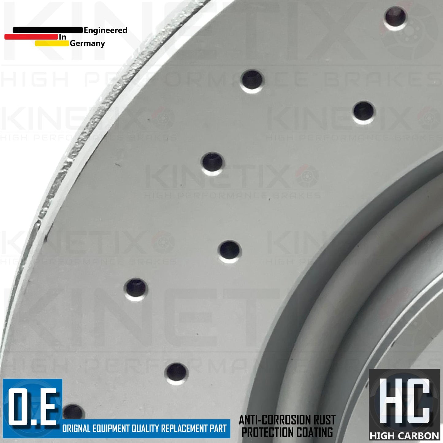 FOR AUDI S4 S5 A6 A7 FRONT CROSS DRILLED PERFORMANCE BRAKE DISCS PAIR 345mm