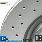FOR AUDI S4 (B8) FRONT CROSS DRILLED KINETIX PERFORMANCE BRAKE DISCS PAIR 345mm