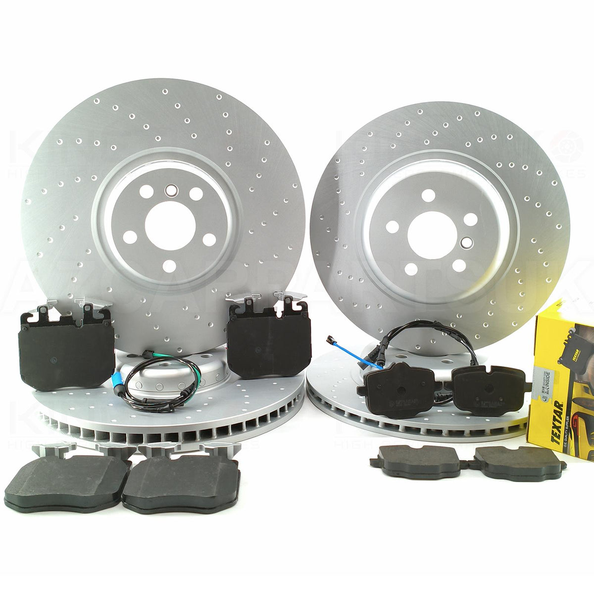 FOR BMW X7 30d G07 FRONT REAR BRAKE DISCS TEXTAR PADS SENSORS 395m 370m