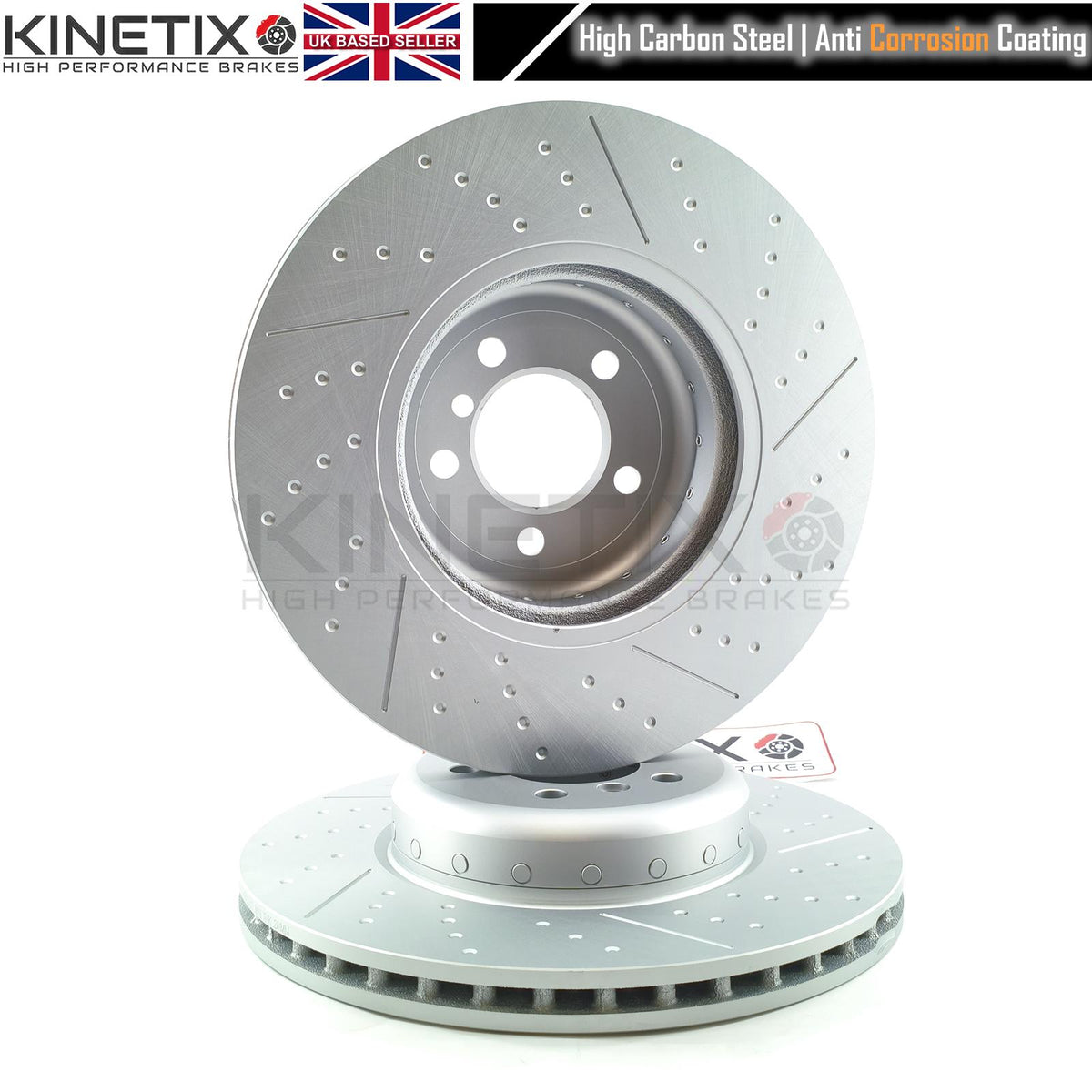 FOR BMW 330d 335d 430d 435d Fxx M SPORT PERFORMANCE DIMPLED GROOVED Bi-METTALIC FRONT BRAKE DISCS 370mm