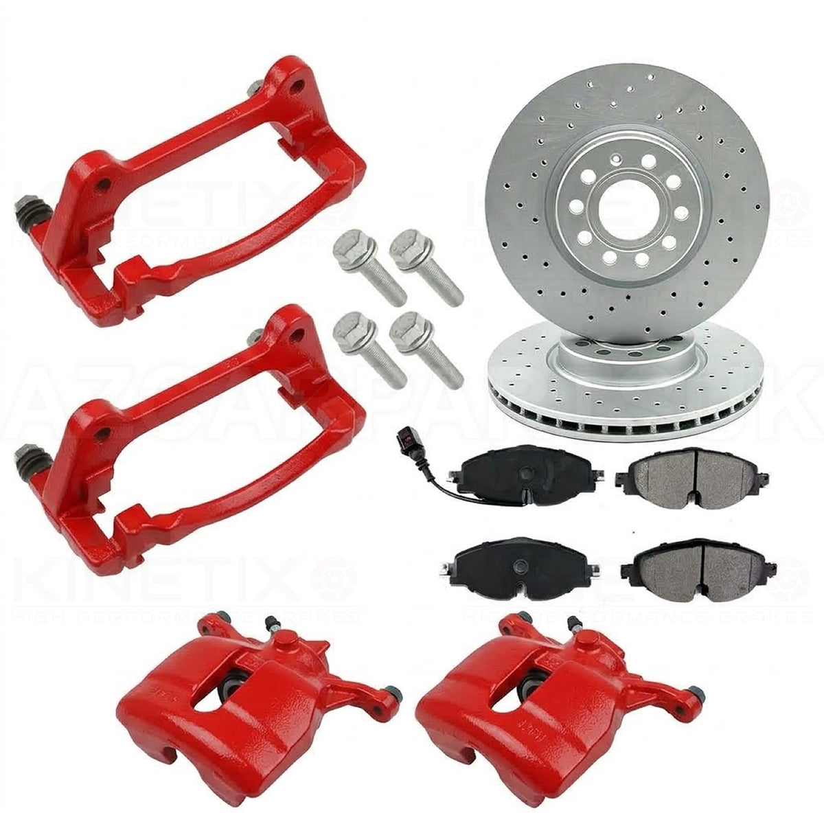 FOR SKODA OCTAVIA (MK3) 288mm to 312mm FRONT BIG BRAKE DISCS UPGRADE CONVERSION