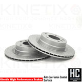 TX057 FOR BMW 1/2/3/4 SERIES M SPORT CROSS DRILLED REAR BRAKE DISCS PAIR 300mm