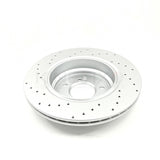 FOR BMW M3 E46 CSL DRILLED FRONT REAR BRAKE DISCS TEXTAR PADS WIRES 345mm 328mm