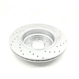 FOR BMW E46 M3 3.2 COUPE CONVERTIBLE REAR DRILLED BRAKE DISCS TRW PADS SET 328mm