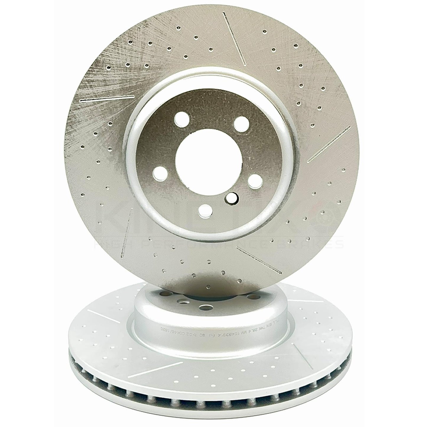 FOR BMW 330d M SPORT FRONT REAR DIMPLED GROOVED HIGH CARBON BRAKE DISCS 370 345