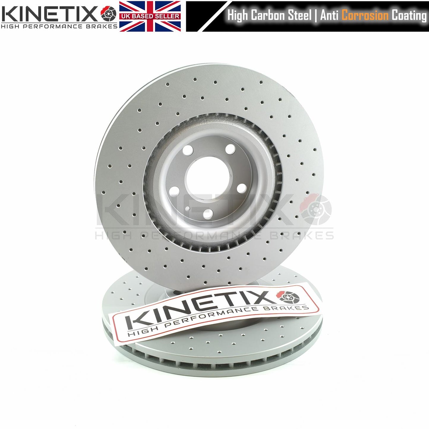 FOR AUDI S4 B6 B7 4.2 V8 FRONT CROSS DRILLED PERFORMANCE BRAKE DISCS BREMBO PADS 345mm x 30mm