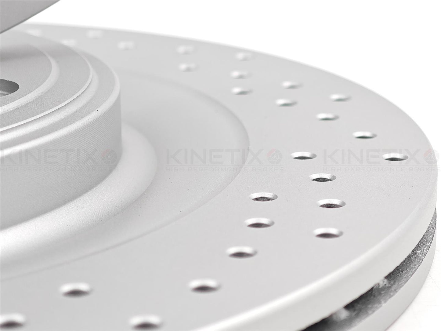 FOR JAGUAR XJ (X350 X358) 2.7d 05-09 REAR CROSS DRILLED BRAKE DISCS PAIR 326mm