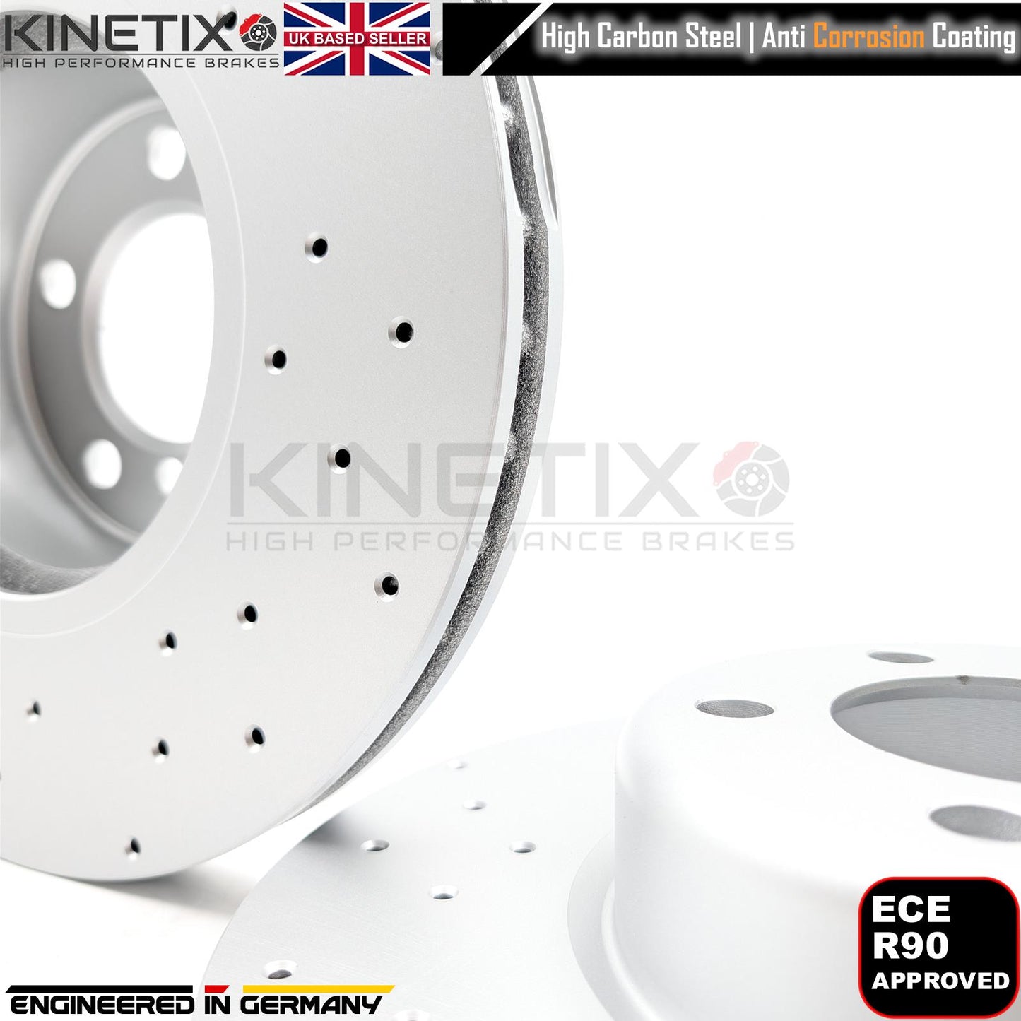 FOR BMW 125i 125d 120d 120i M SPORT DRILLED FRONT BRAKE DISCS MINTEX PADS SENSOR