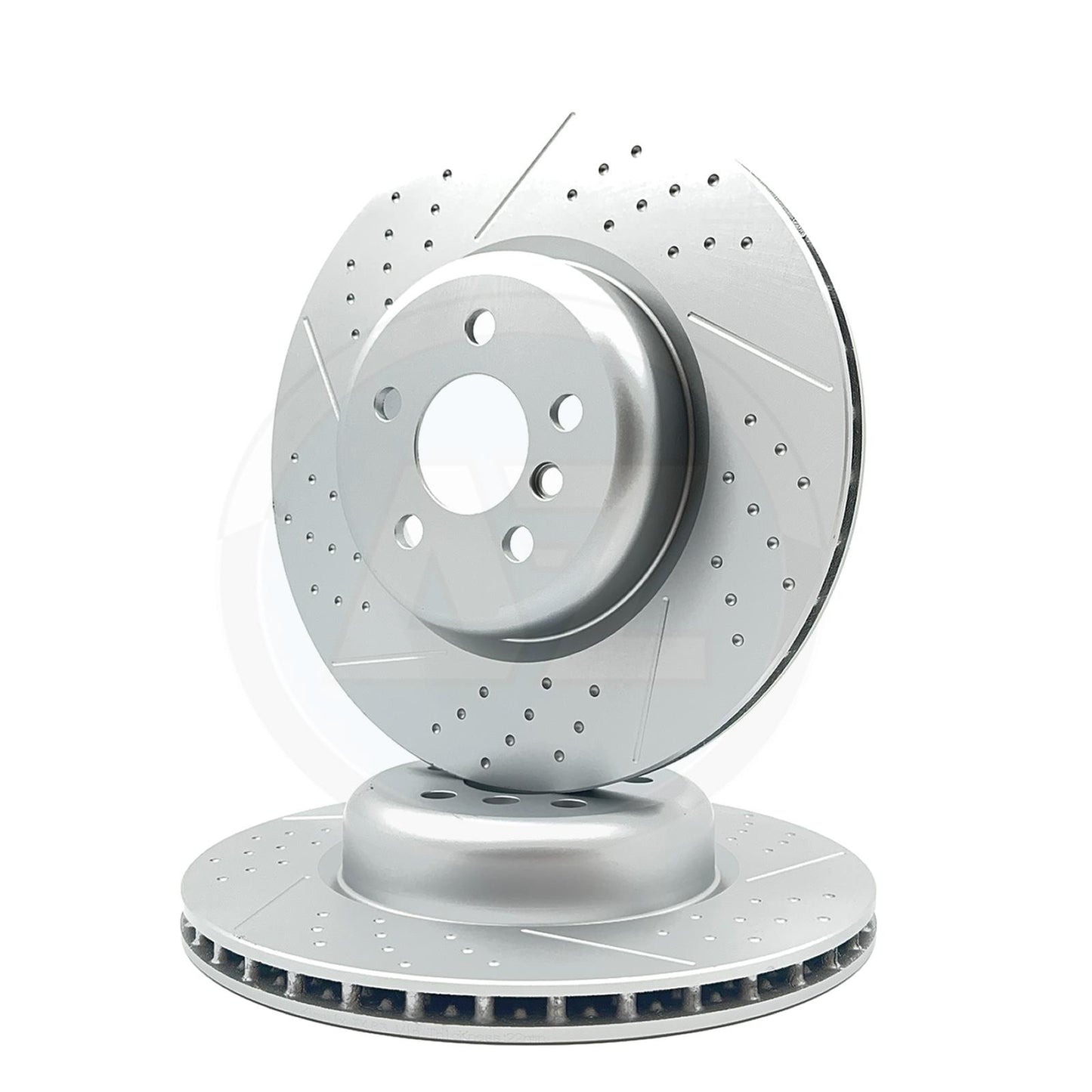 FOR BMW X3 30e G01 M SPORT DIMPLED GROOVED REAR BRAKE DISCS TEXTAR PADS 345mm X 24mm