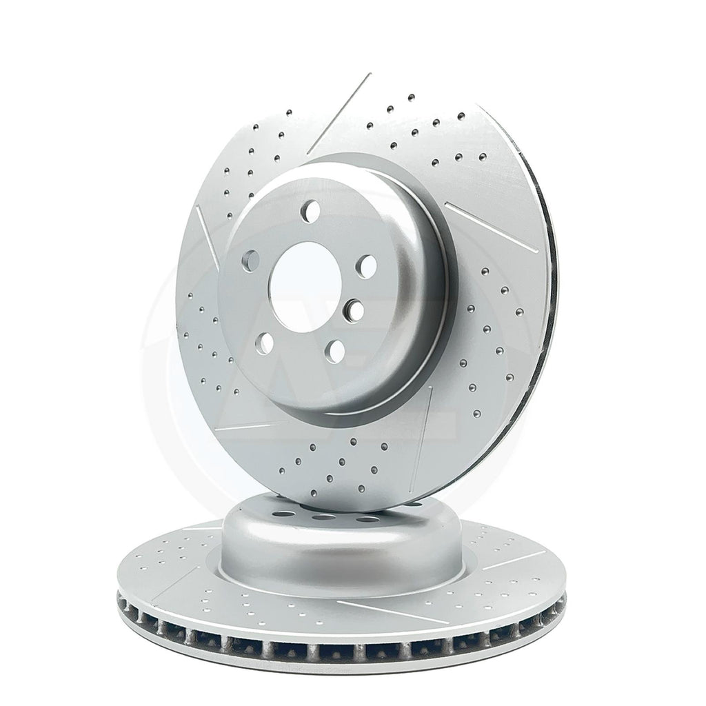 FOR BMW G26 430i xDrive Gran Coupe M SPORT DIMPLED & GROOVED REAR BRAKE DISCS