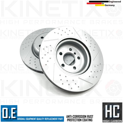 FOR BMW X6 M50i G06 DIMPLED GROOVED M SPORT M PERFORMANCE FRONT REAR BRAKE DISCS BREMBO PADS & WEAR SENSOR LEADS 374mm 345mm