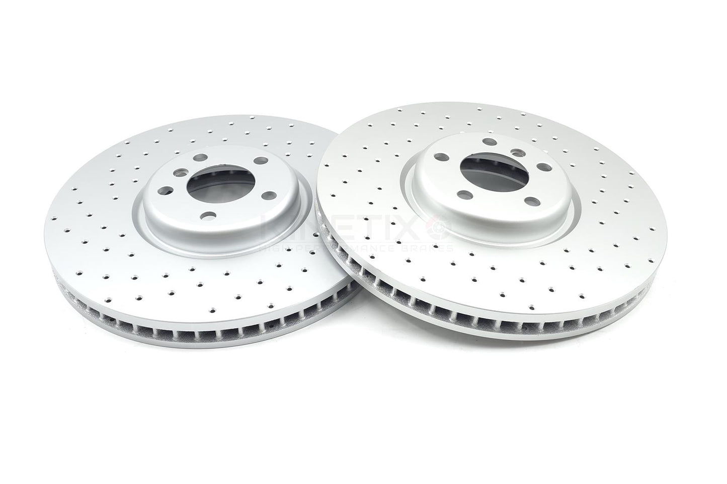 FOR BMW X5 M50d F15 CROSS DRILLED FRONT BRAKE DISCS TEXTAR PADS SENSOR 385mm