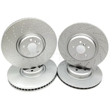 FOR BMW X6 30i G06 M SPORT FRONT REAR DIMPLED BRAKE DISCS 395mm 370mm FR RR