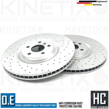 FOR BMW 128 ti M135i M235i X2 M35i F39 F40 F44 DRILLED FRONT BRAKE DISCS 360mm