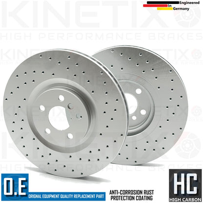 FOR BMW 128 ti M135i M235i X2 M35i F39 F40 F44 DRILLED FRONT BRAKE DISCS 360mm