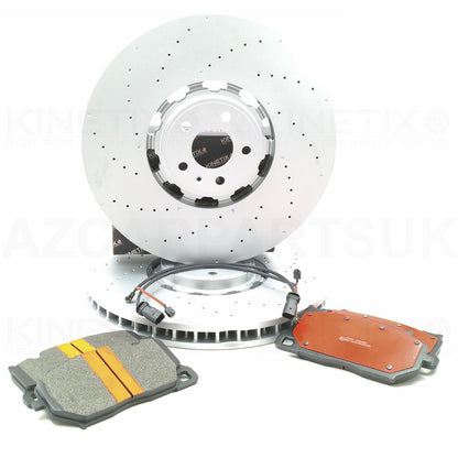 FOR AUDI RS7 (4KA) 2019- FRONT BRAKE DISCS PADS SENSORS 420mm X 40mm 4K0615301S