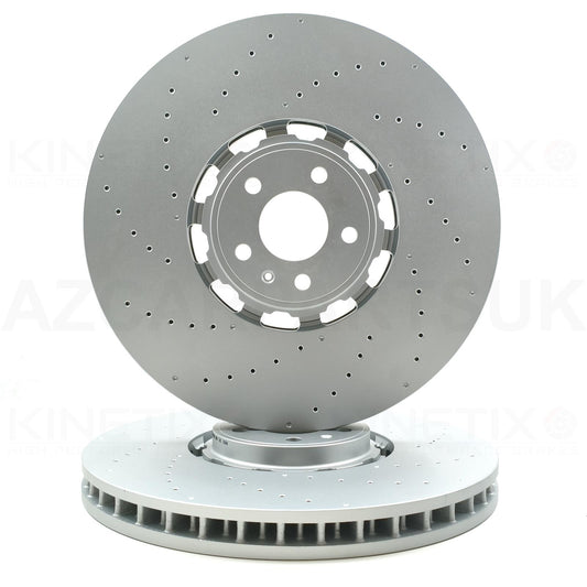 AUDI RS7 (4KA) 2019+ DRILLED/FRONT BRAKE DISCS PAIR 420mm X 40mm  4K0615301S / 4K0615301Q / 4K0615301R