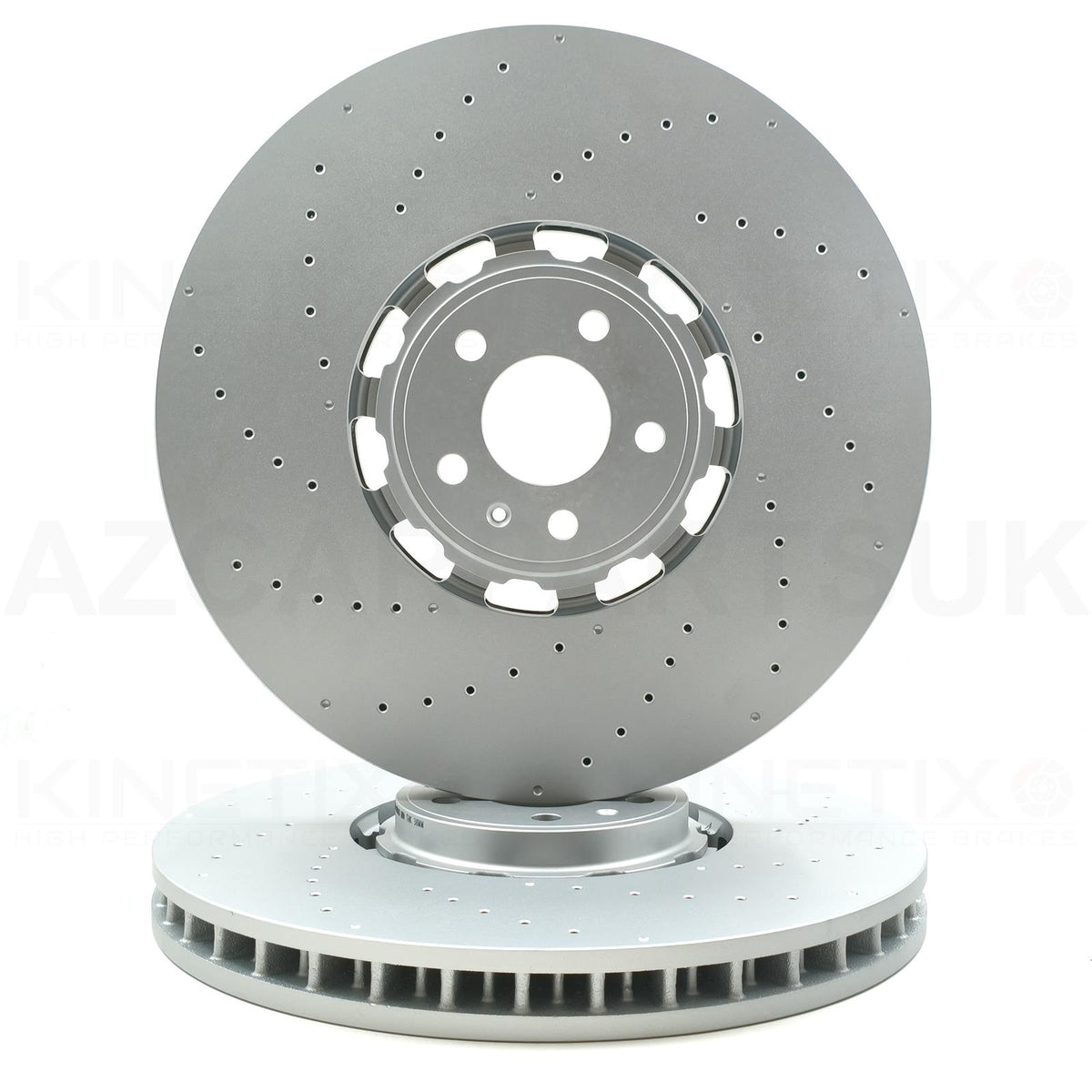 FOR AUDI RS6 (C8) 2019+ DRILLED FRONT BRAKE DISCS PAIR 420mm X 40mm 4K0615301S
