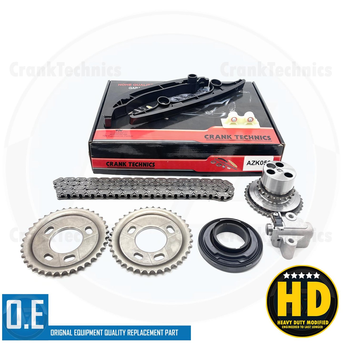 FOR FIAT DUCATO 2.2 D 2006- UPRATED DIESEL ENGINE TIMING CHAIN KIT SET AZK056