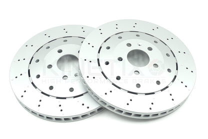 FOR AUDI R8 (42) 2006-2015 REAR BRAKE DISCS APEC PADS SENSOR 420615601A 356mm