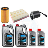 FOR MERCEDES SPRINTER 211 213 CDI AIR OIL DIESEL FUEL FILTER SERVICE KIT 12L OIL