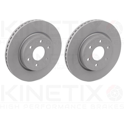 FOR RENAULT ALASKAN 2.3 dCi 2017- COATED HIGH CARBON FRONT BRAKE DISCS PADS