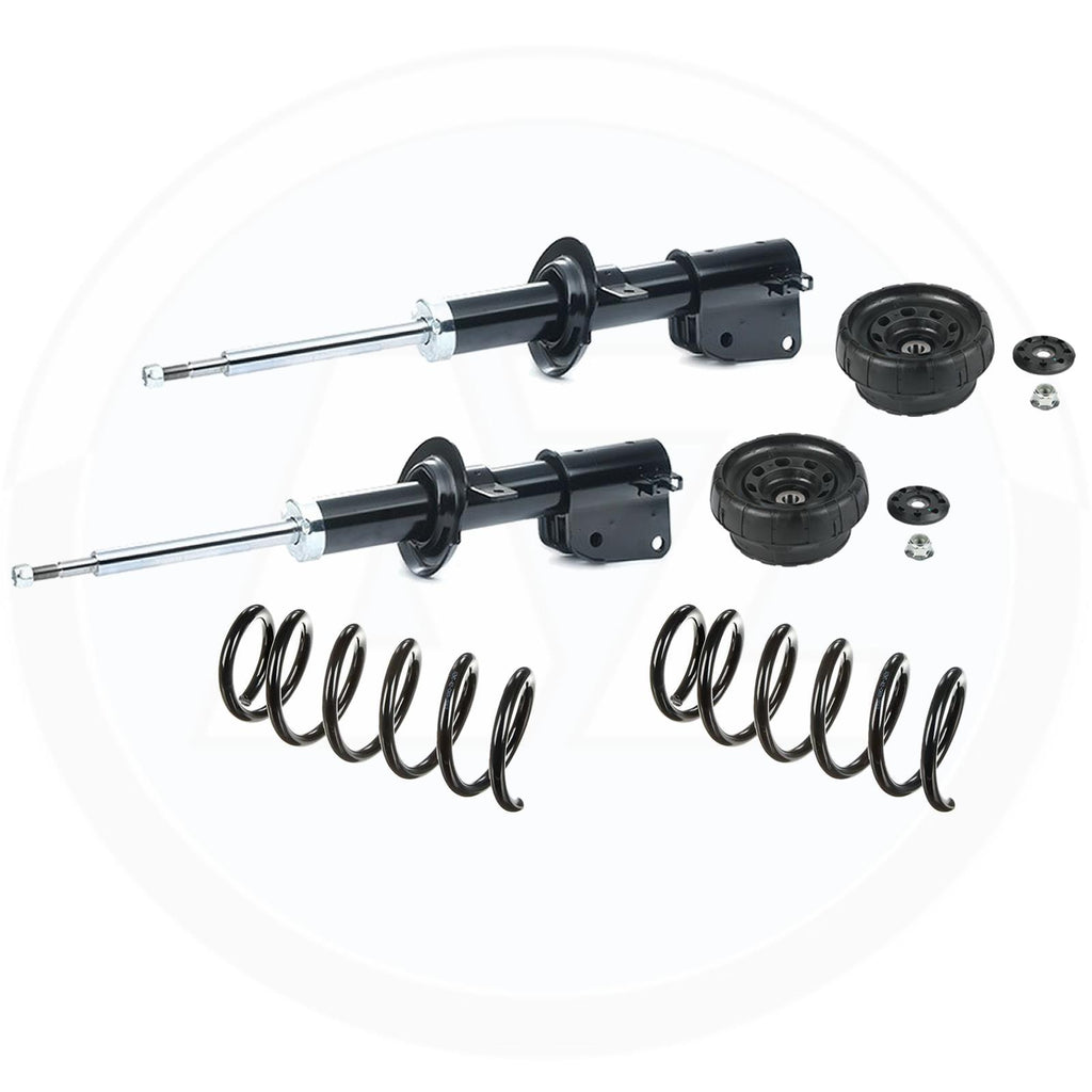 FOR OPEL VAUXHALL VIVARO FRONT SHOCKER SHOCK ABROBERS COIL SPRINGS STRUT MOUNTS