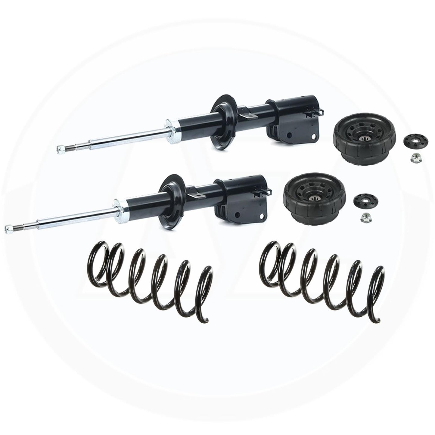 FOR OPEL VAUXHALL VIVARO FRONT SHOCKER SHOCK ABROBERS COIL SPRINGS STRUT MOUNTS