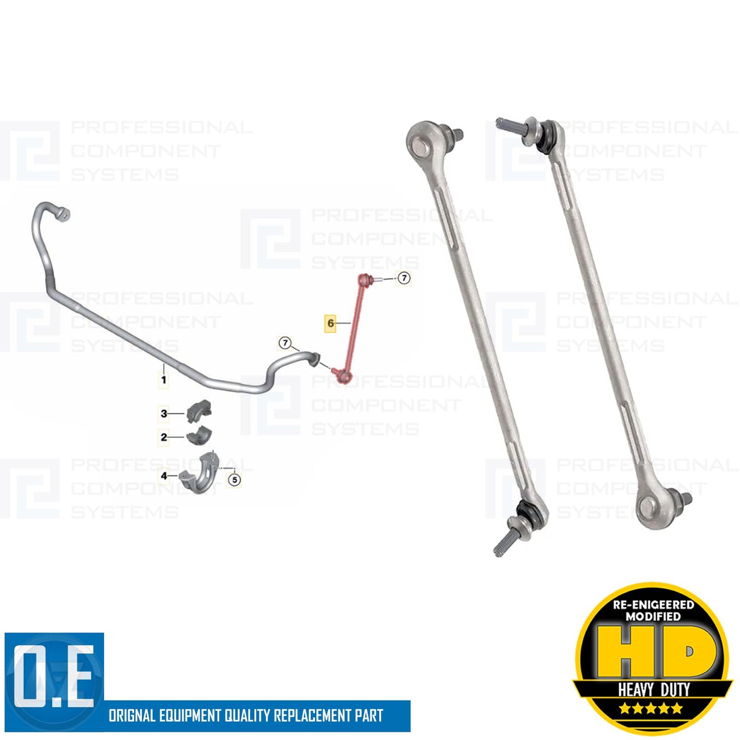 FOR BMW M3 E90 E92 E93 FRONT ANTI ROLL BAR STABILISER DROP LINKS PAIR 2007-2013
