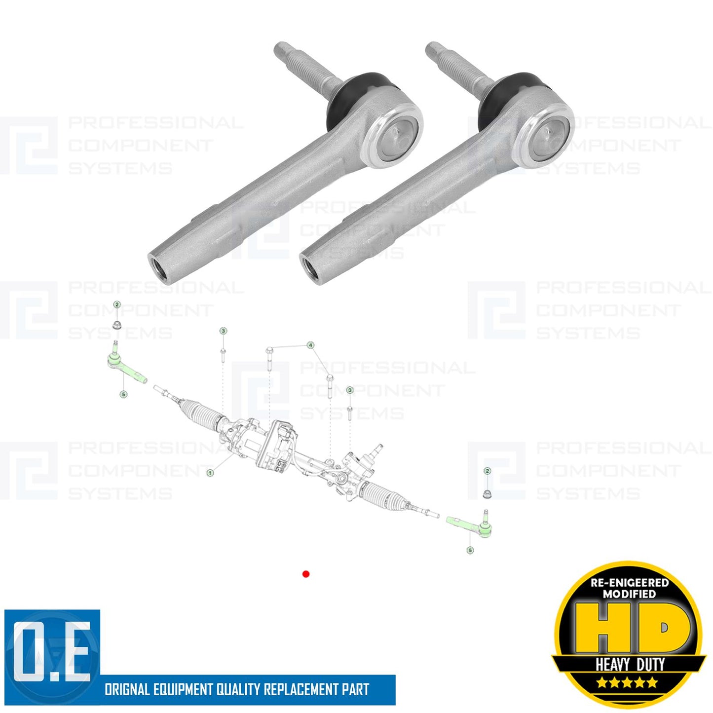 FOR TESLA MODEL 3 (5YJ3) MODEL Y (5YJY) FRONT OUTER STEERING TRACK TIE ROD ENDs
