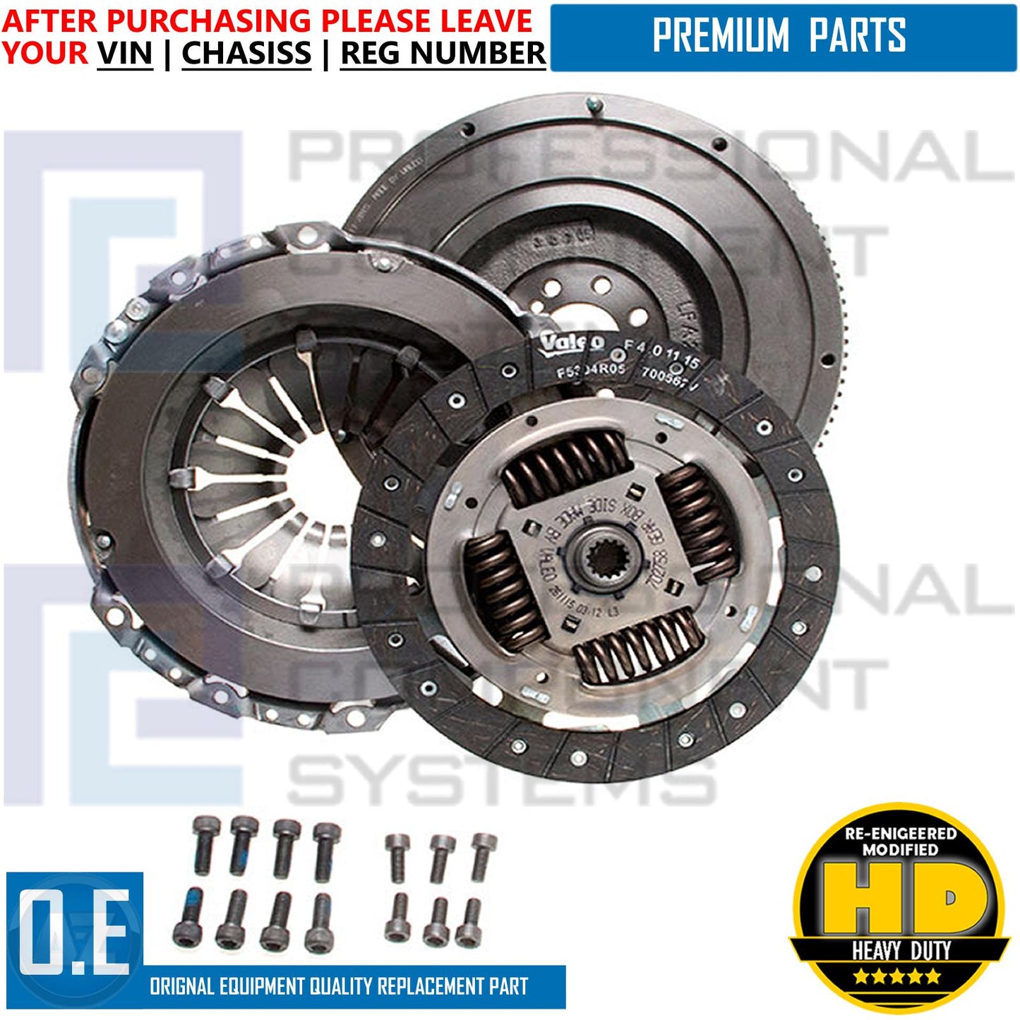 FOR SUZUKI IGNIS WAGON R 1.3 DDiS SOLID MASS FLYWHEEL CONVERSION CLUTCH KIT