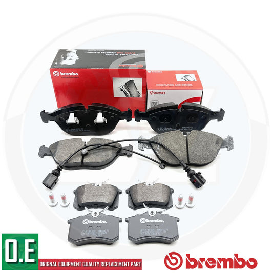FOR AUDI TT 3.2 V6 VW GOLF MK4 R32 BREMBO FRONT REAR BRAKE PADS SENSOR WIRES