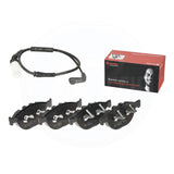 FOR BMW 5 SERIES E60 E61 535d M SPORT FRONT DRILLED BRAKE DISCS PADS SENSOR 348m