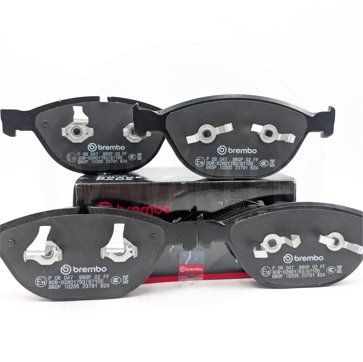 FOR BMW 535d 545i 550i 645Ci 635d E6x BREMBO FRONT BRAKE PADS SET & WEAR SENSOR