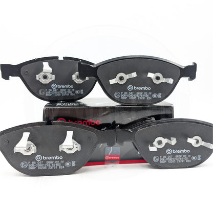 FOR BMW 535d 545i 550i 645Ci 635d E6x BREMBO FRONT BRAKE PADS SET & WEAR SENSOR