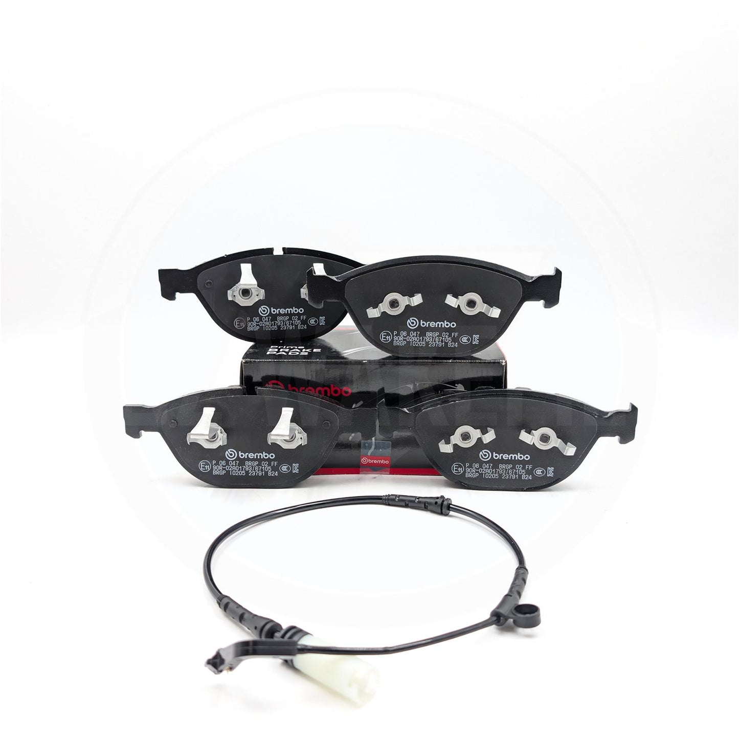 FOR BMW 535d 545i 550i 645Ci 635d E6x BREMBO FRONT BRAKE PADS SET & WEAR SENSOR